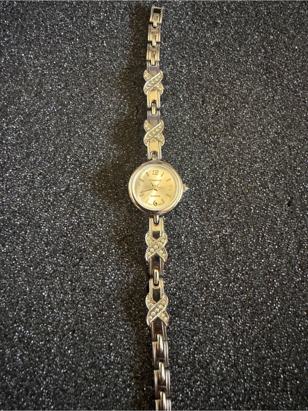 Vintage Gramercy Silver Tone Watch 7 inch long